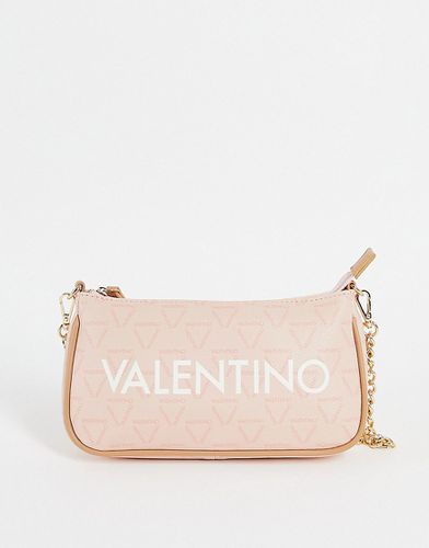 Liuto - Borsa da spalla rosa pallido con monogramma del logo - Valentino Bags - Modalova