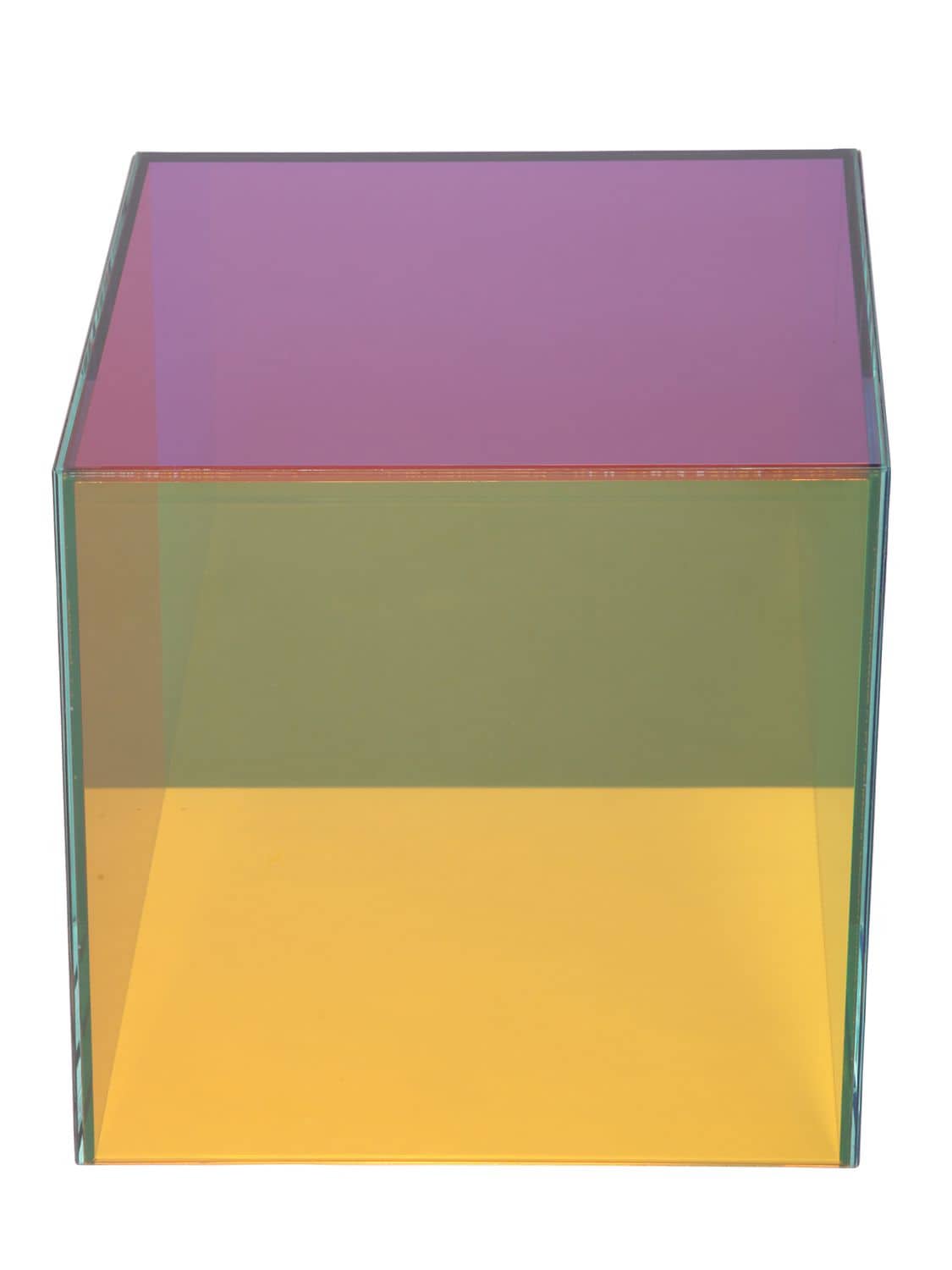 Tavolino Medio "luce" In Vetro Colorato - CAPPELLINI - Modalova