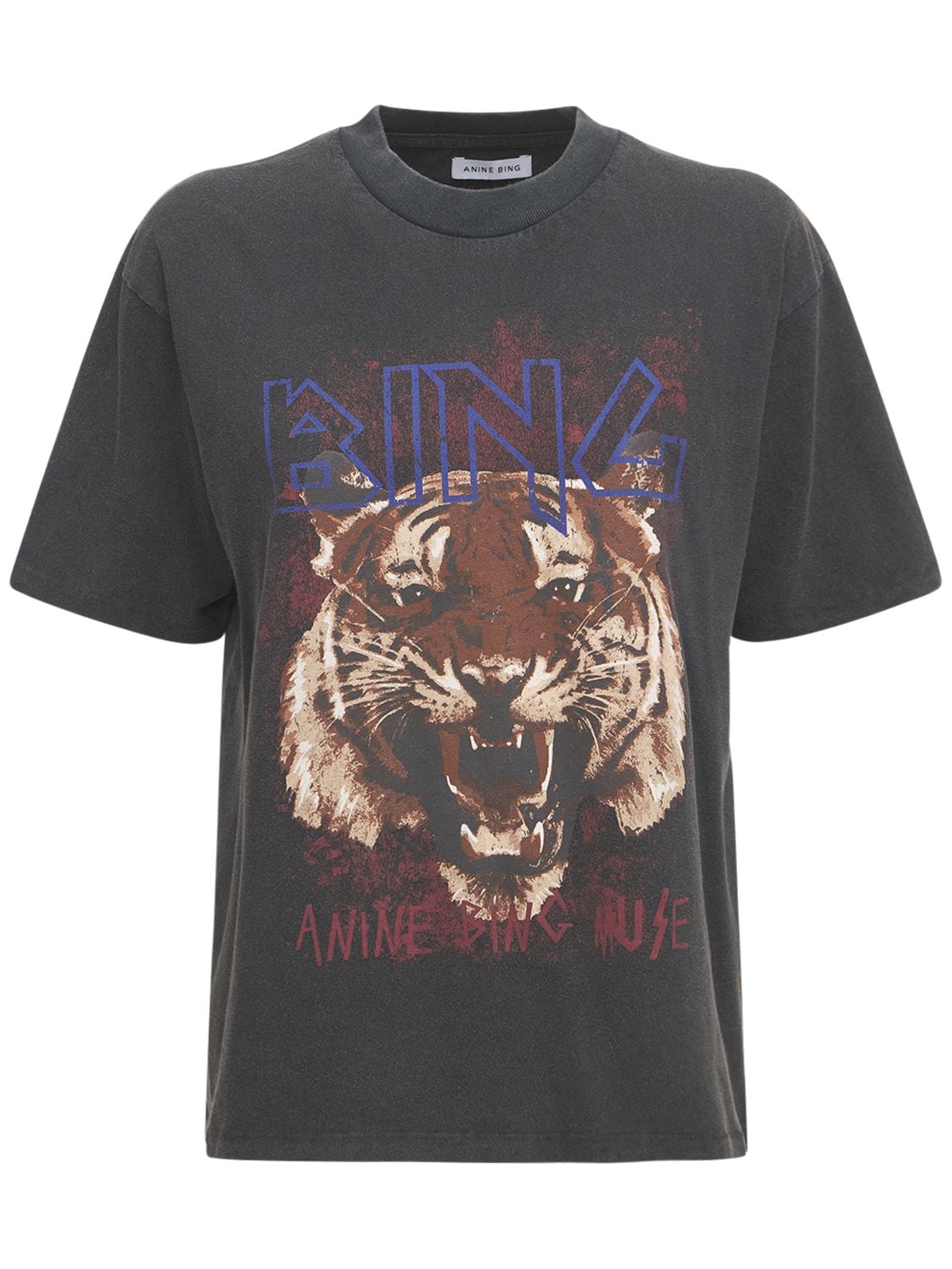 T-shirt Tiger Con Stampa - ANINE BING - Modalova