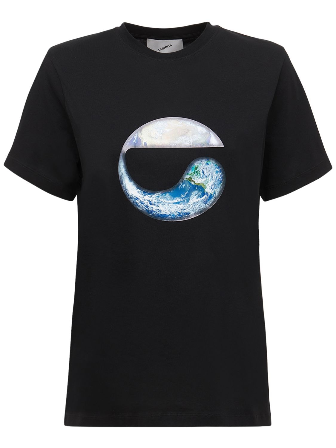 T-shirt Earth In Jersey Di Cotone Con Stampa - COPERNI - Modalova