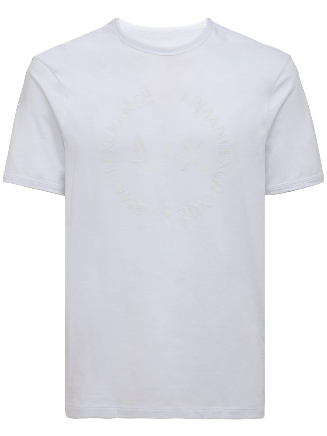 T-shirt In Cotone Con Logo - ARMANI EXCHANGE - Modalova
