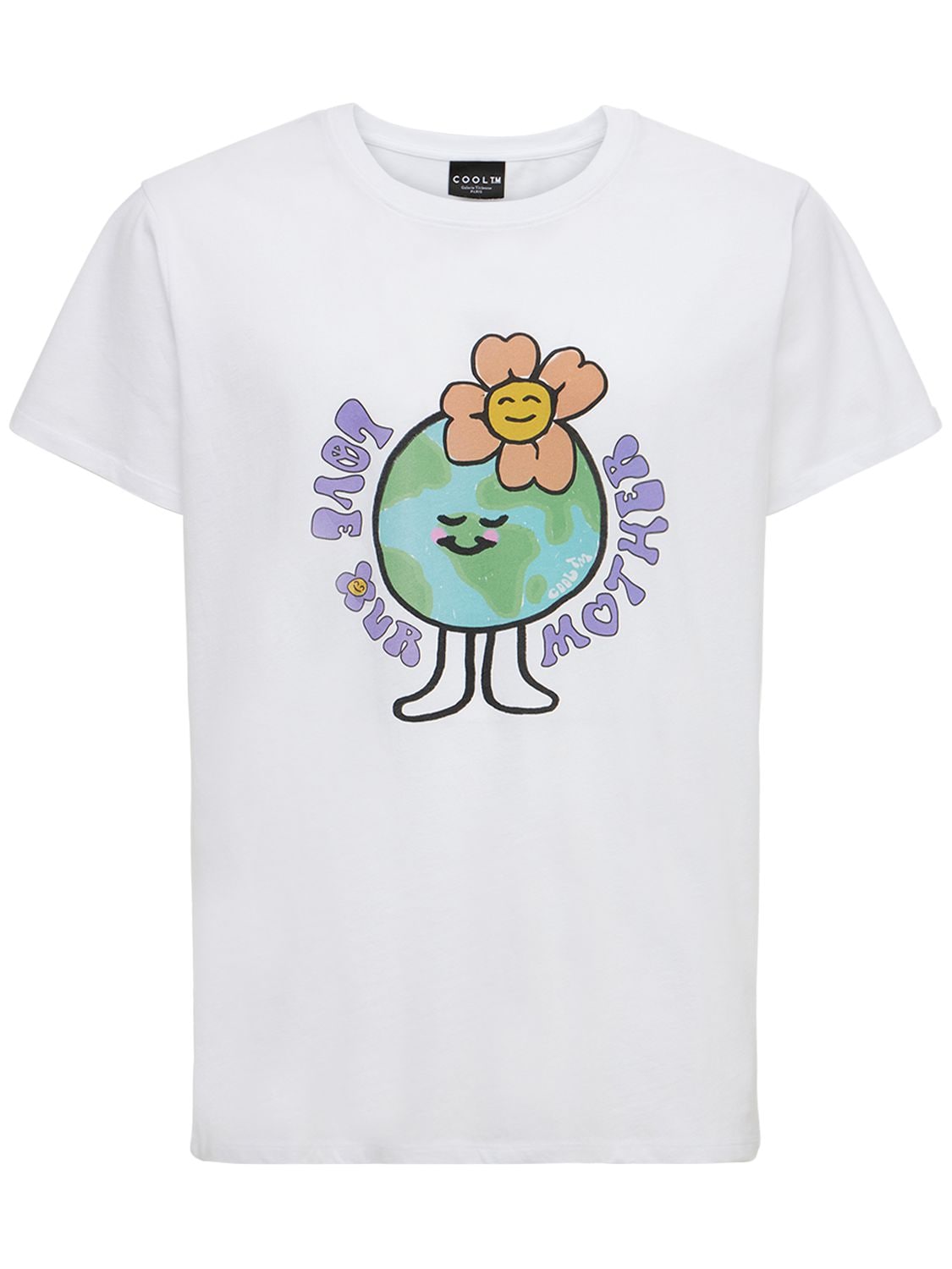 T-shirt Mother Earth In Cotone Con Stampa - COOL TM - Modalova