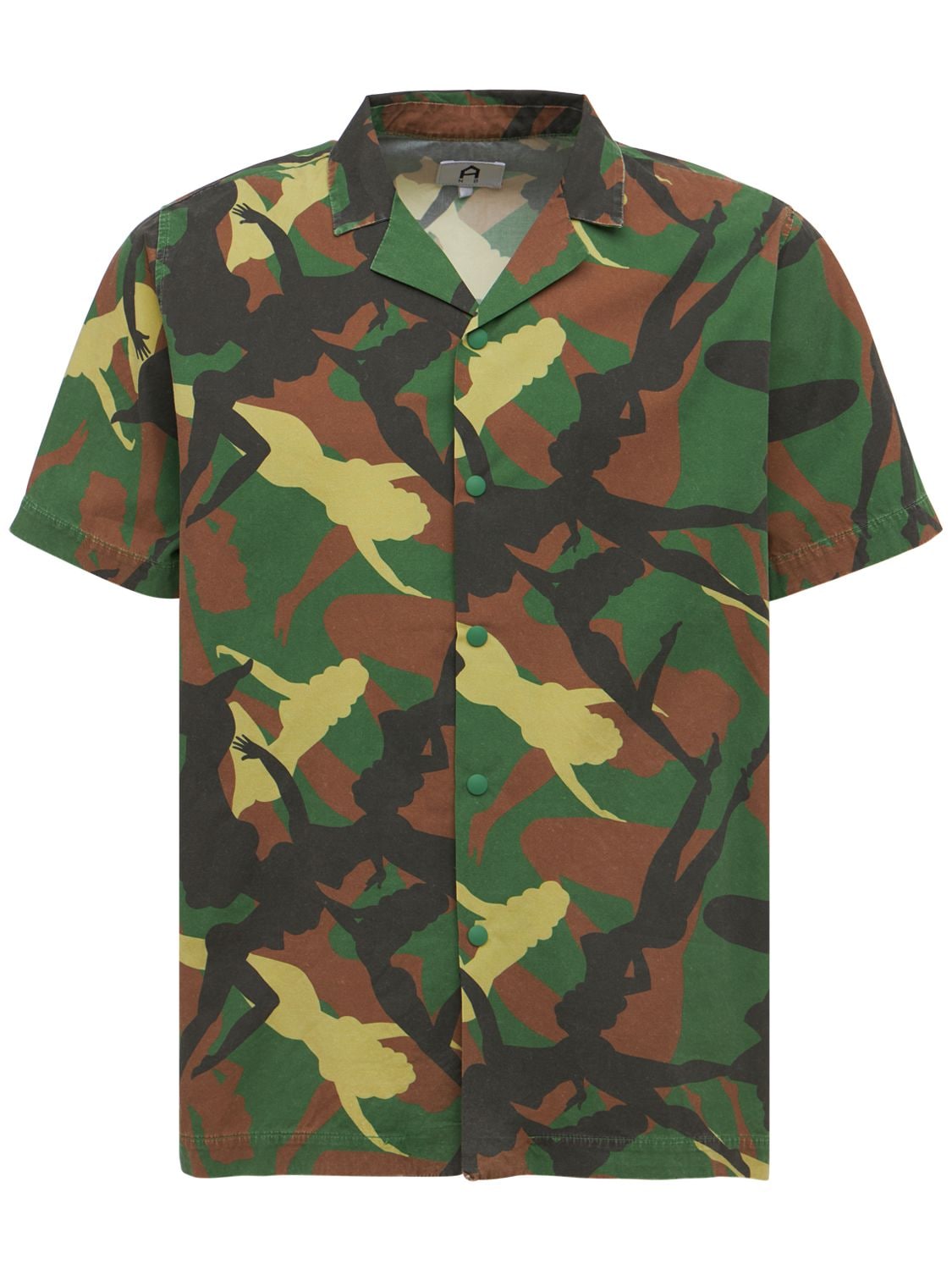 Camicia Bowling In Cotone Camouflage - A NEW BRAND - Modalova