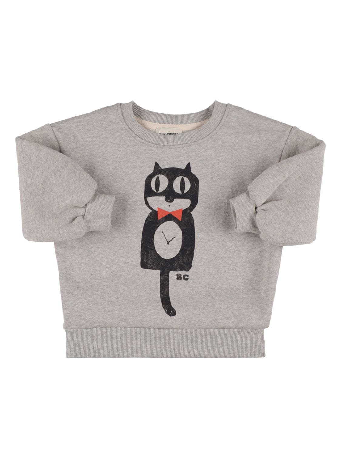 Cat Print Organic Cotton Sweatshirt - BOBO CHOSES - Modalova