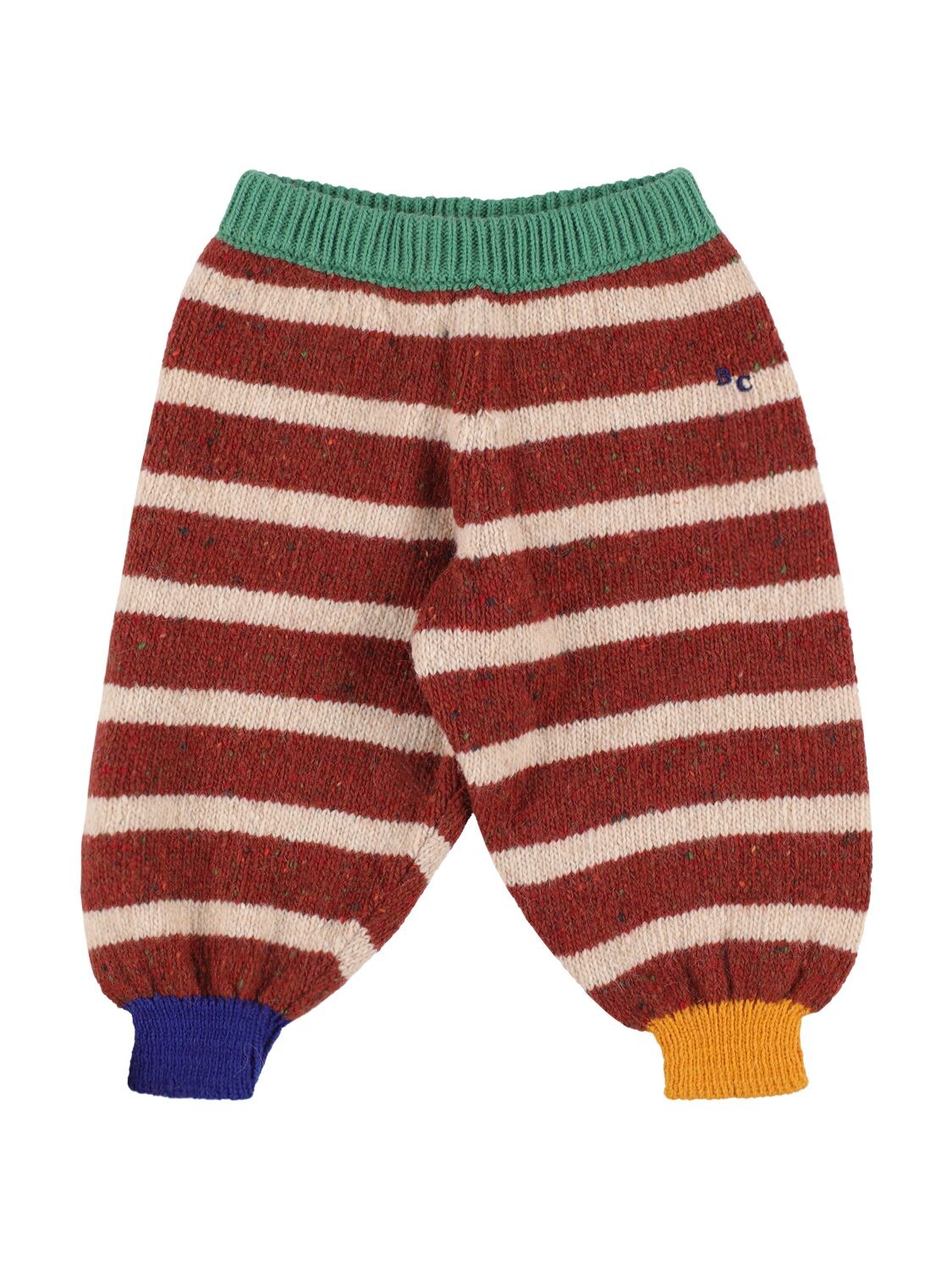 Striped Wool Blend Knit Pants - BOBO CHOSES - Modalova