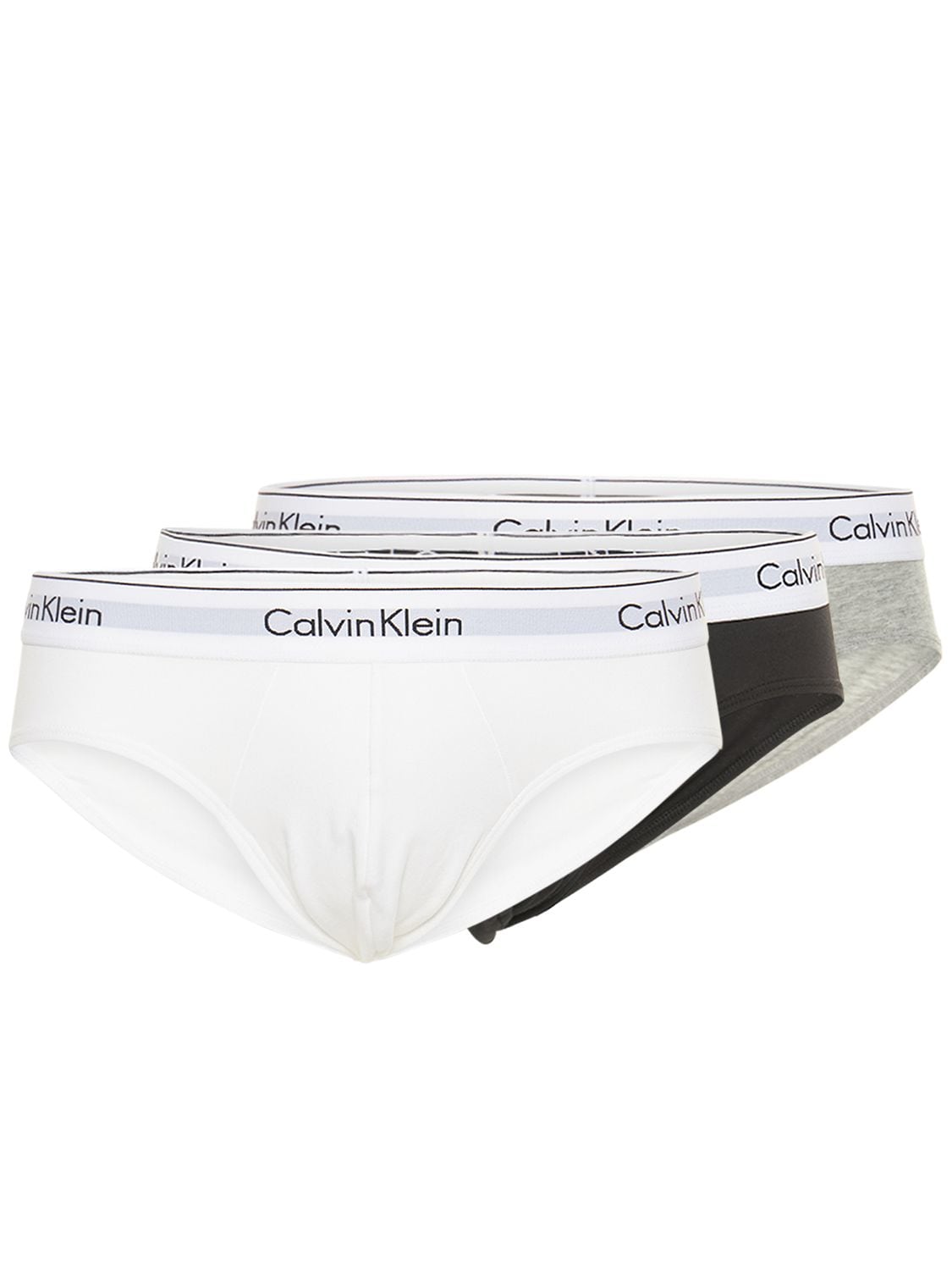 Set Di 3 Slip In Cotone Con Logo - CALVIN KLEIN UNDERWEAR - Modalova