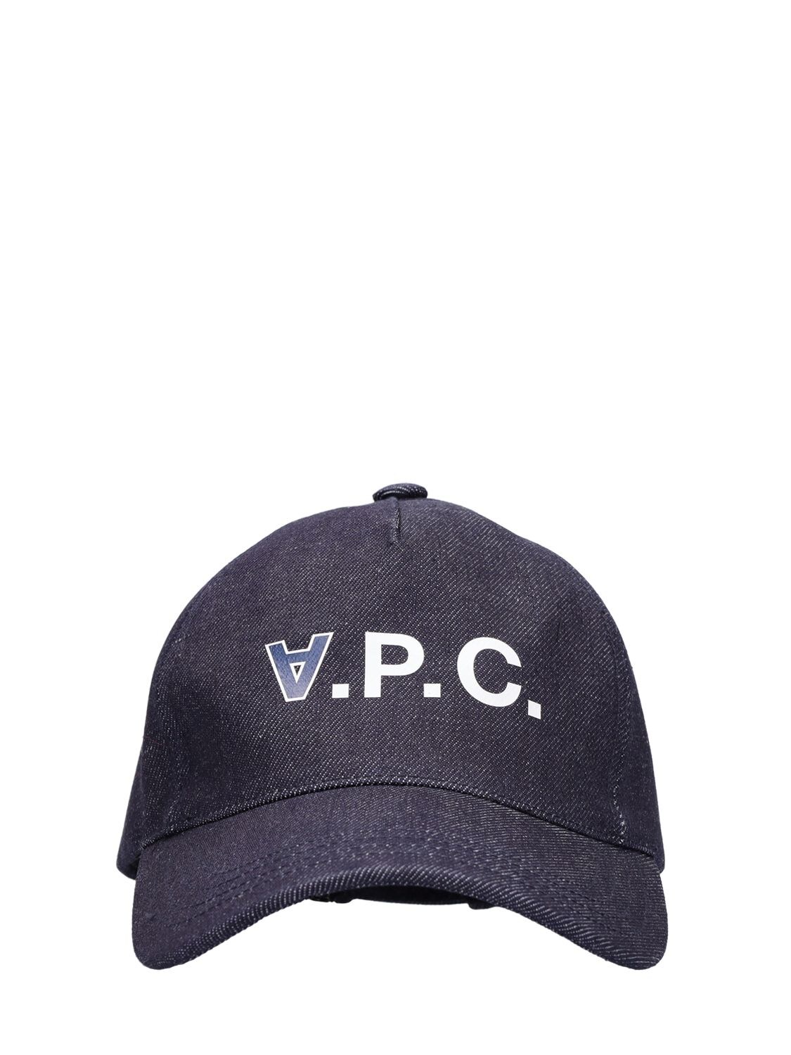 Cappello Baseball In Denim Di Cotone Con Logo - A.P.C. - Modalova