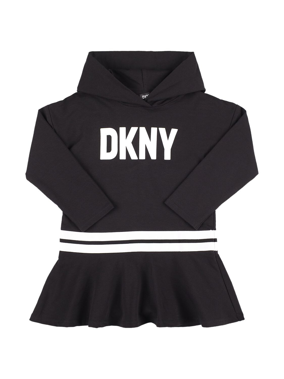 Vestito In Felpa Di Cotone Con Logo - DKNY - Modalova