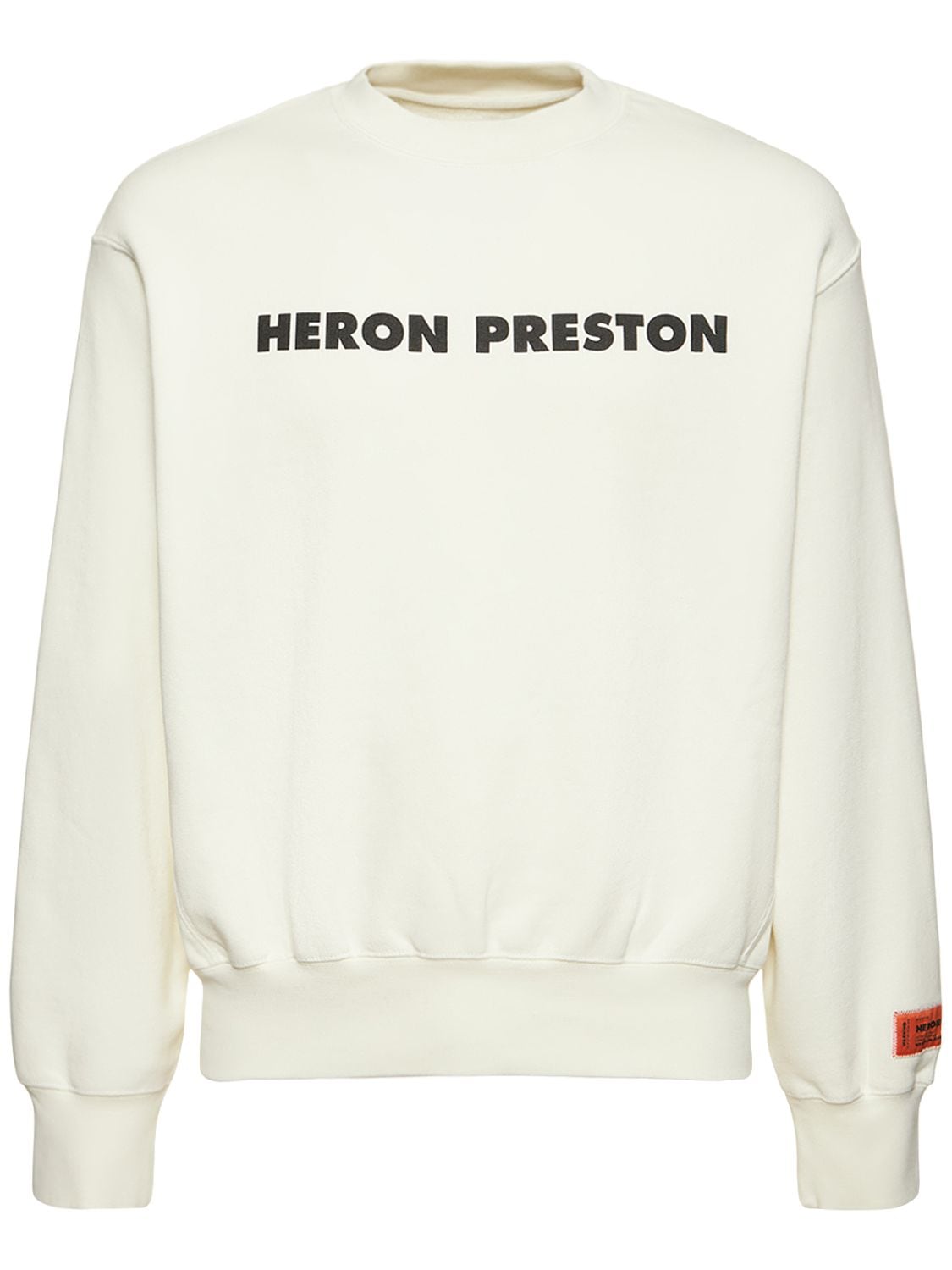 Felpa In Cotone Con Logo - HERON PRESTON - Modalova