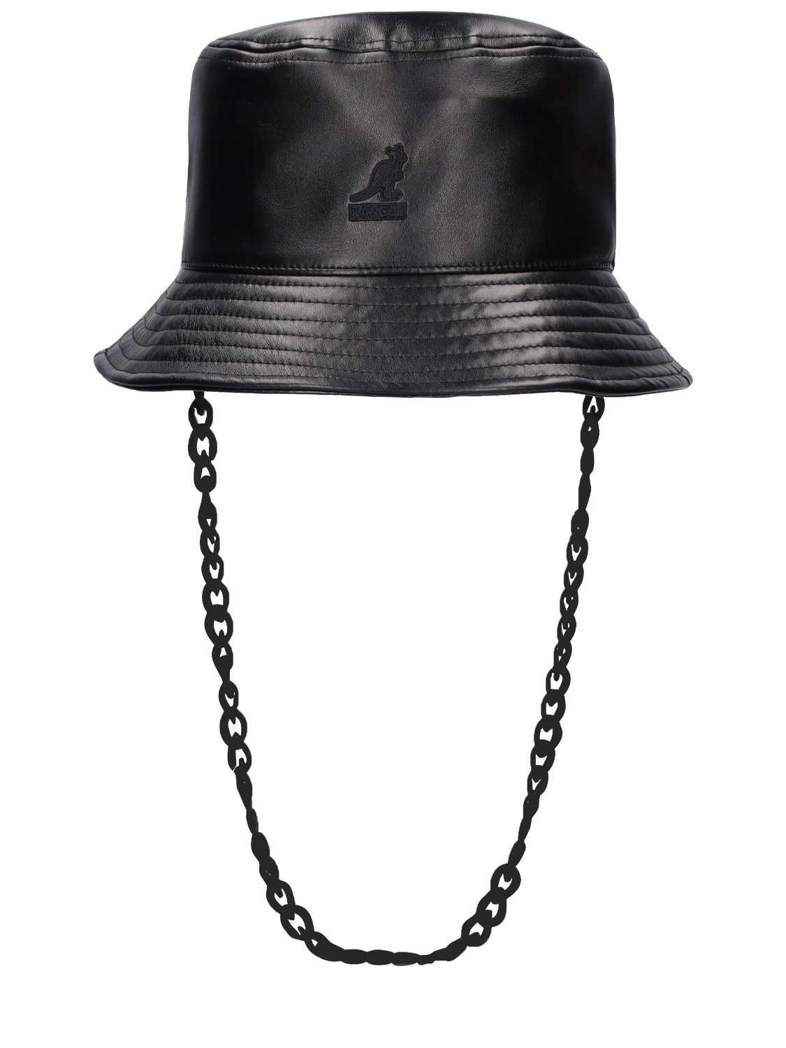 Cappello Bucket In Similpelle Con Catena - KANGOL - Modalova