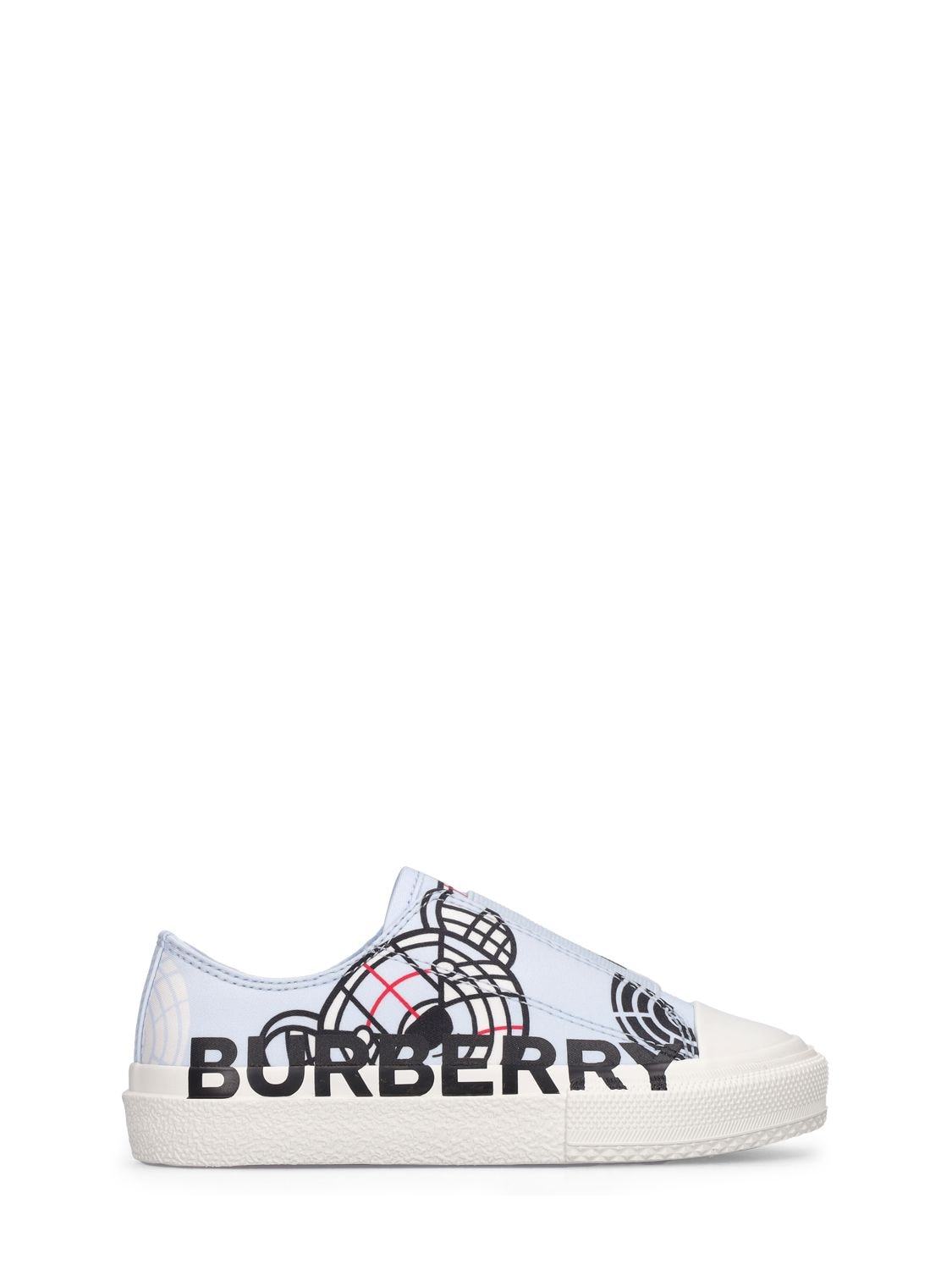 Bear Print Cotton Slip-on Sneakers - BURBERRY - Modalova