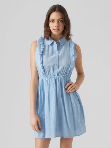 Vestito Corto Regular Fit Collo Camicia - Vero Moda - Modalova