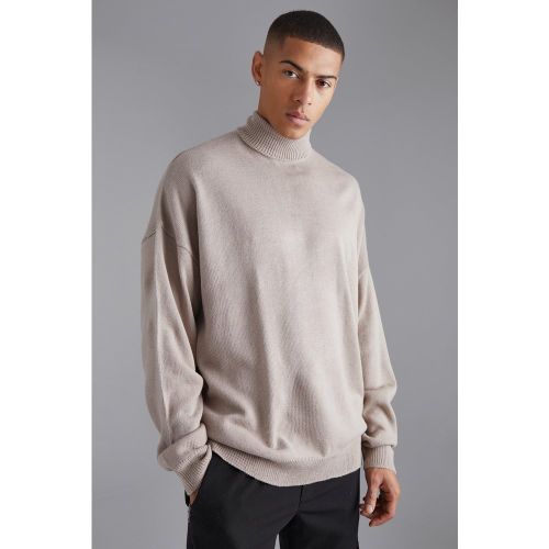 Maglione oversize in maglia spessa con collo alto - boohoo - Modalova