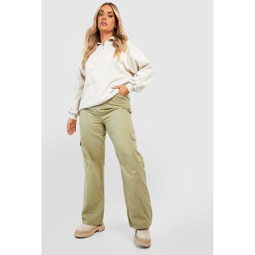 Pantaloni Cargo comodi Plus Size a vita alta - boohoo - Modalova