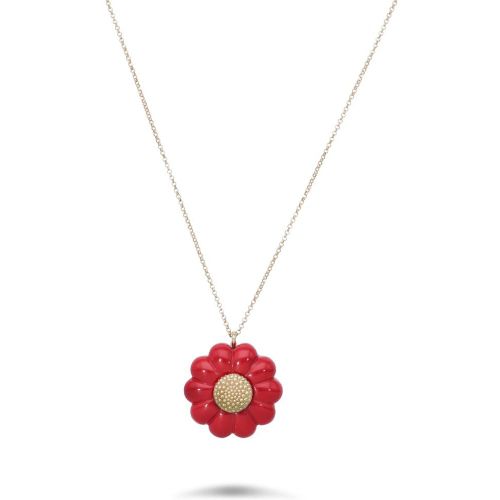 Collana in oro con margherita - ROBERTO DEMEGLIO - Modalova