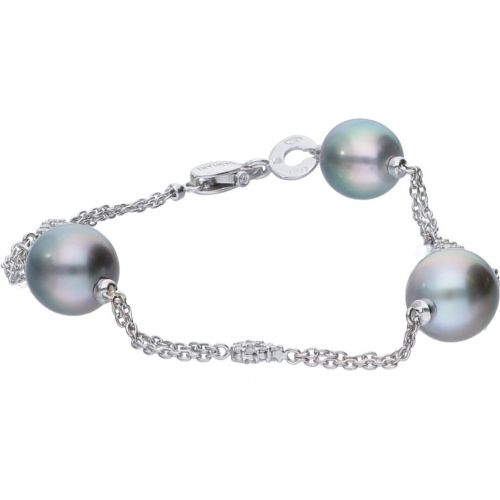 Bracciale con diamanti e perle - DAMIANI - Modalova