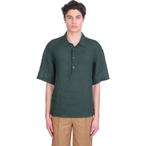 Camicia Mola in lino Verde - Barena Venezia - Modalova