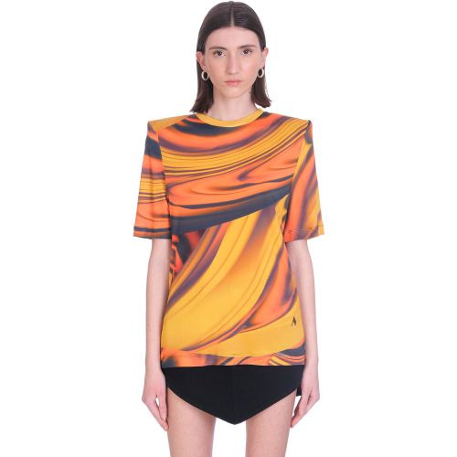 T-Shirt Bella in Cotone Arancione - The Attico - Modalova