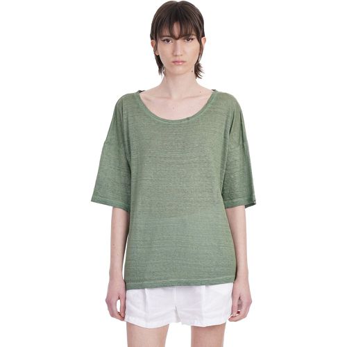 T-Shirt in lino Verde - 120% - Modalova
