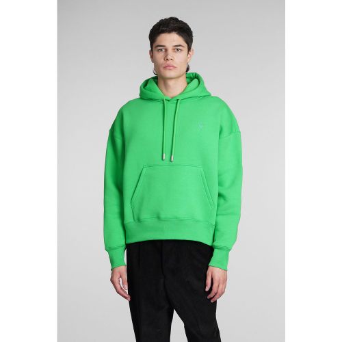 Felpa in Cotone Verde - Ami Paris - Modalova