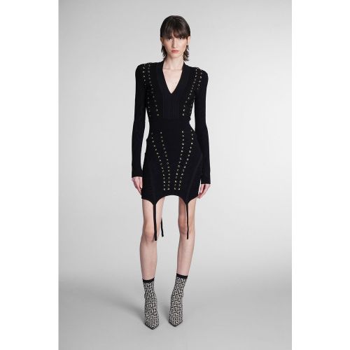 Abito in viscosa Nera - Balmain - Modalova