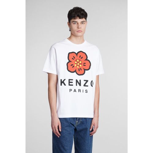 T-Shirt in Cotone Bianco - Kenzo - Modalova