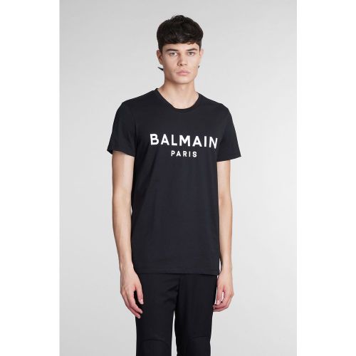 T-Shirt in Cotone Nero - Balmain - Modalova