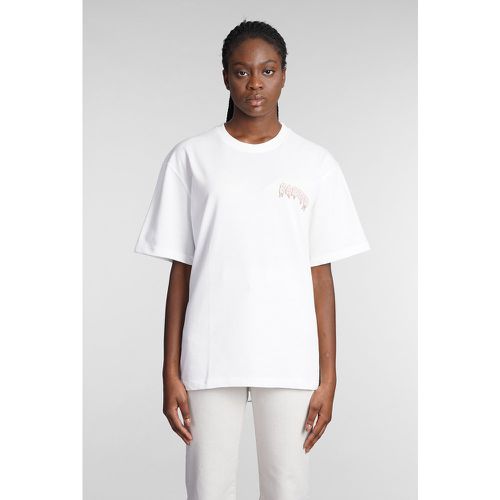 T-Shirt in Cotone Bianco - Barrow - Modalova