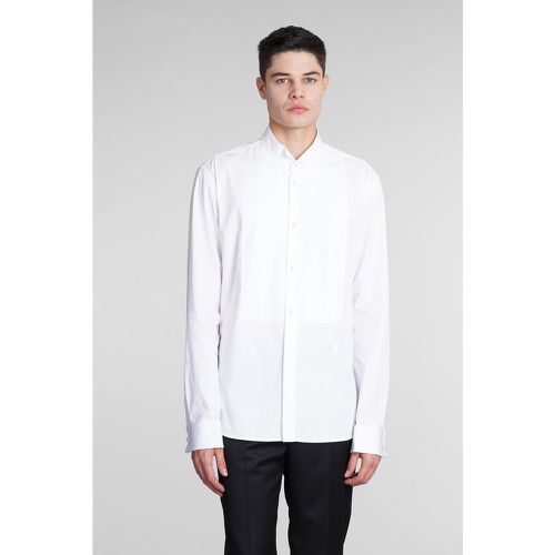 Camicia in Cotone Bianco - Balmain - Modalova