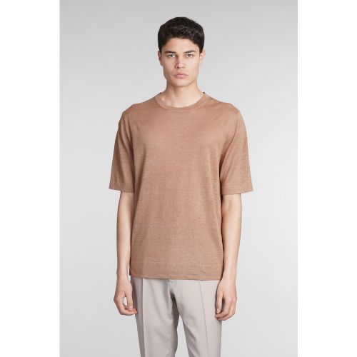T-Shirt in lino Cammello - Ballantyne - Modalova