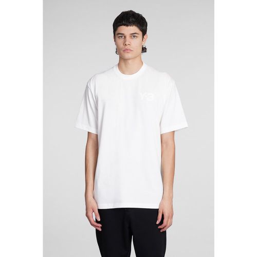 T-Shirt in Cotone Bianco - Y-3 - Modalova
