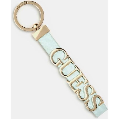 Portachiavi Saffiano Scritta Logo - Guess - Modalova