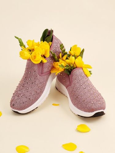 Strass Di peso leggero Traspirante Scarpe da ginnastica - JustFashionNow - Modalova