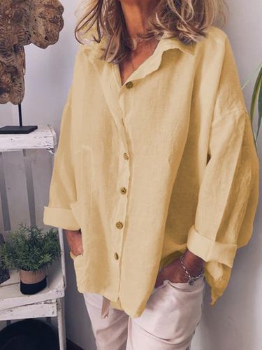 Donna Casuale Sciolto Camicia Top Tunica Camicetta - Modetalente - Modalova
