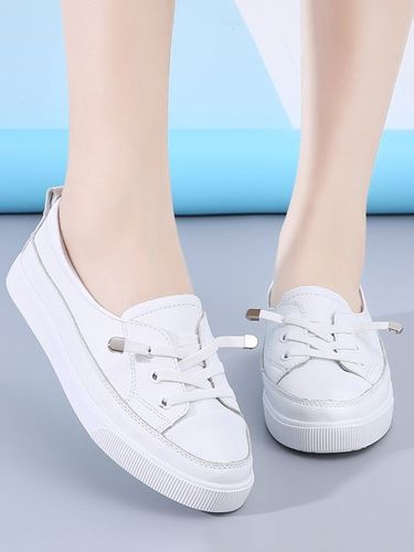 Colore Solido vacchetta Casuale Impostare Di Piedi Scarpe Piatte Scarpe da ginnastica - JustFashionNow - Modalova
