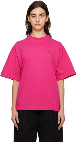 Pink Ami De Cœur T-Shirt - AMI Alexandre Mattiussi - Modalova