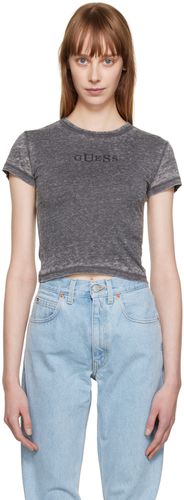Gray Classic Baby T-Shirt - Guess Jeans U.S.A. - Modalova