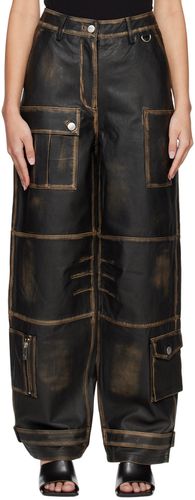 Black Washed Leather Pants - REMAIN Birger Christensen - Modalova