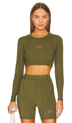 Cropped Long Sleeve Top in . Size M, S, XS - 7 Days Active - Modalova