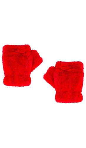 Jakke Tolly Faux Fur Gloves in Red - Jakke - Modalova
