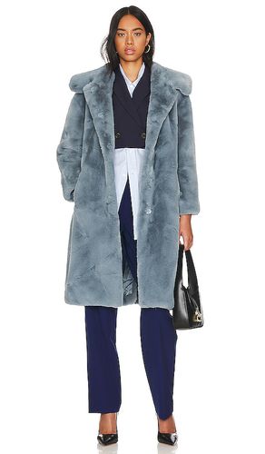 Katrina Belted Faux Fur Coat in . Size M, S, XL, XS - Jakke - Modalova