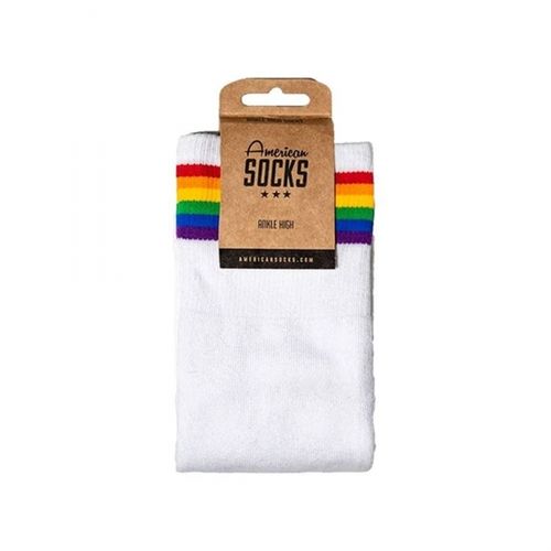 Calze americane Rainbow Pride Calze bianche alte alla caviglia - Calcetines clásicos - Taglia: UNICA - American Socks - Modalova