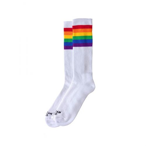 Calze americane Rainbow Pride Calze bianche medio alte - Calcetines clásicos - Taglia: UNICA - American Socks - Modalova